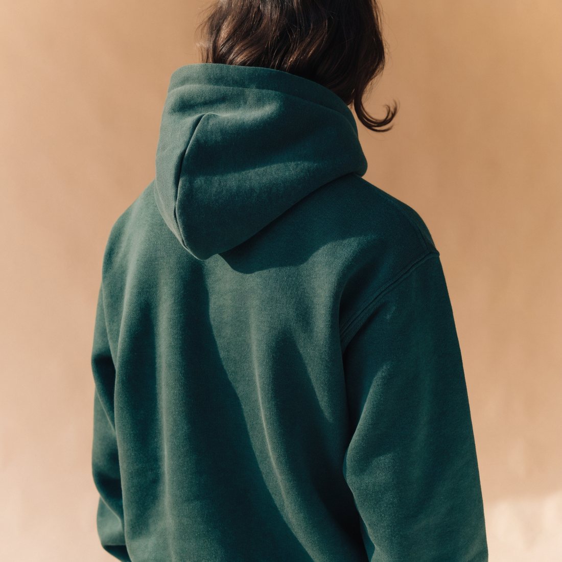 AWKN MVMT heavyweight hooded sweatshirt in forest green